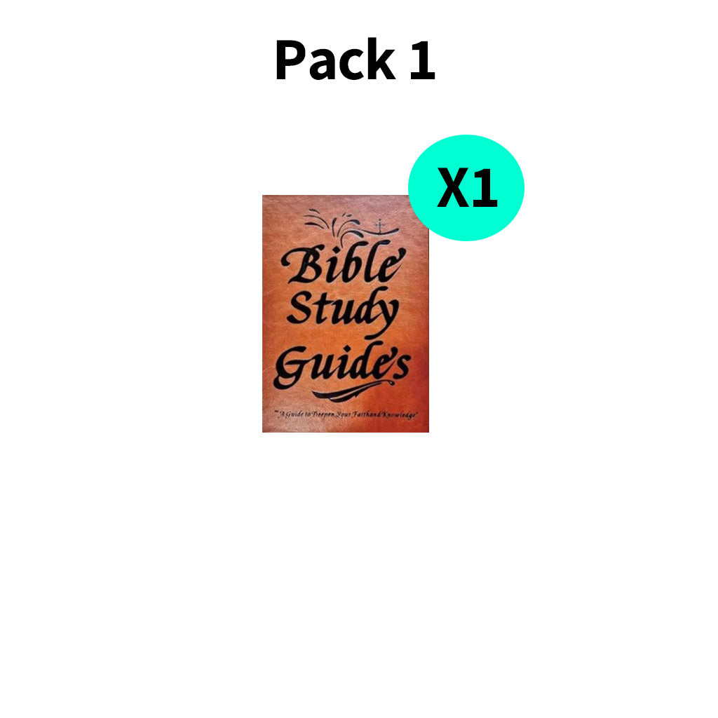 Bible Study Guide- 3 Packs