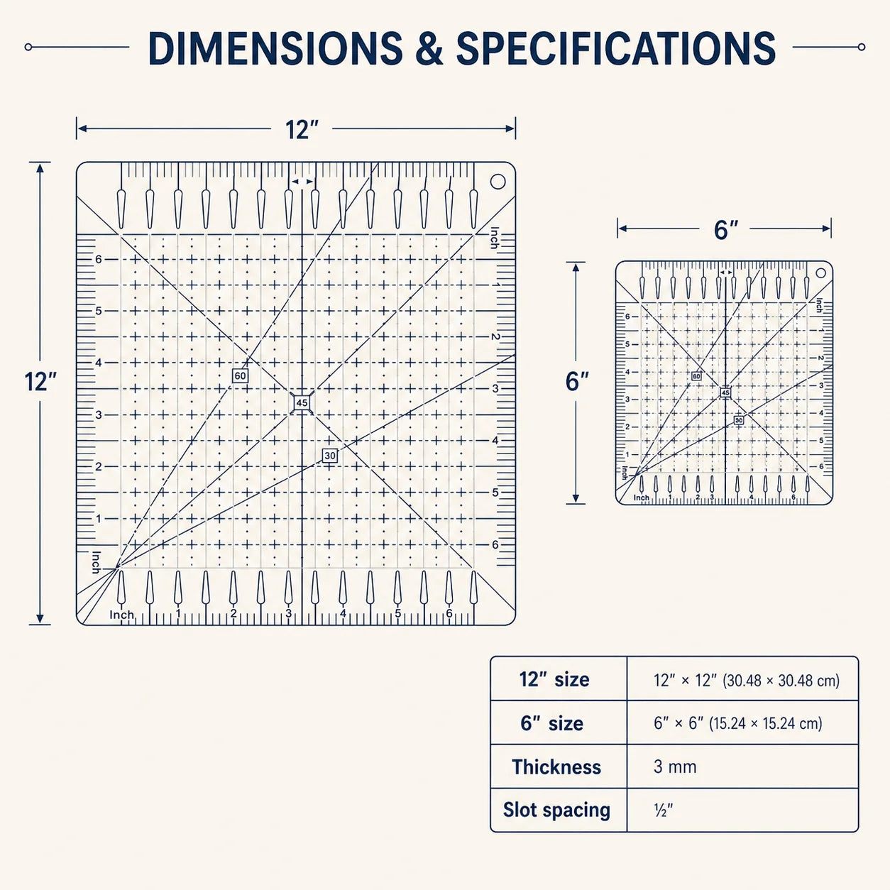 SlotPro™ Precision Quilting Ruler