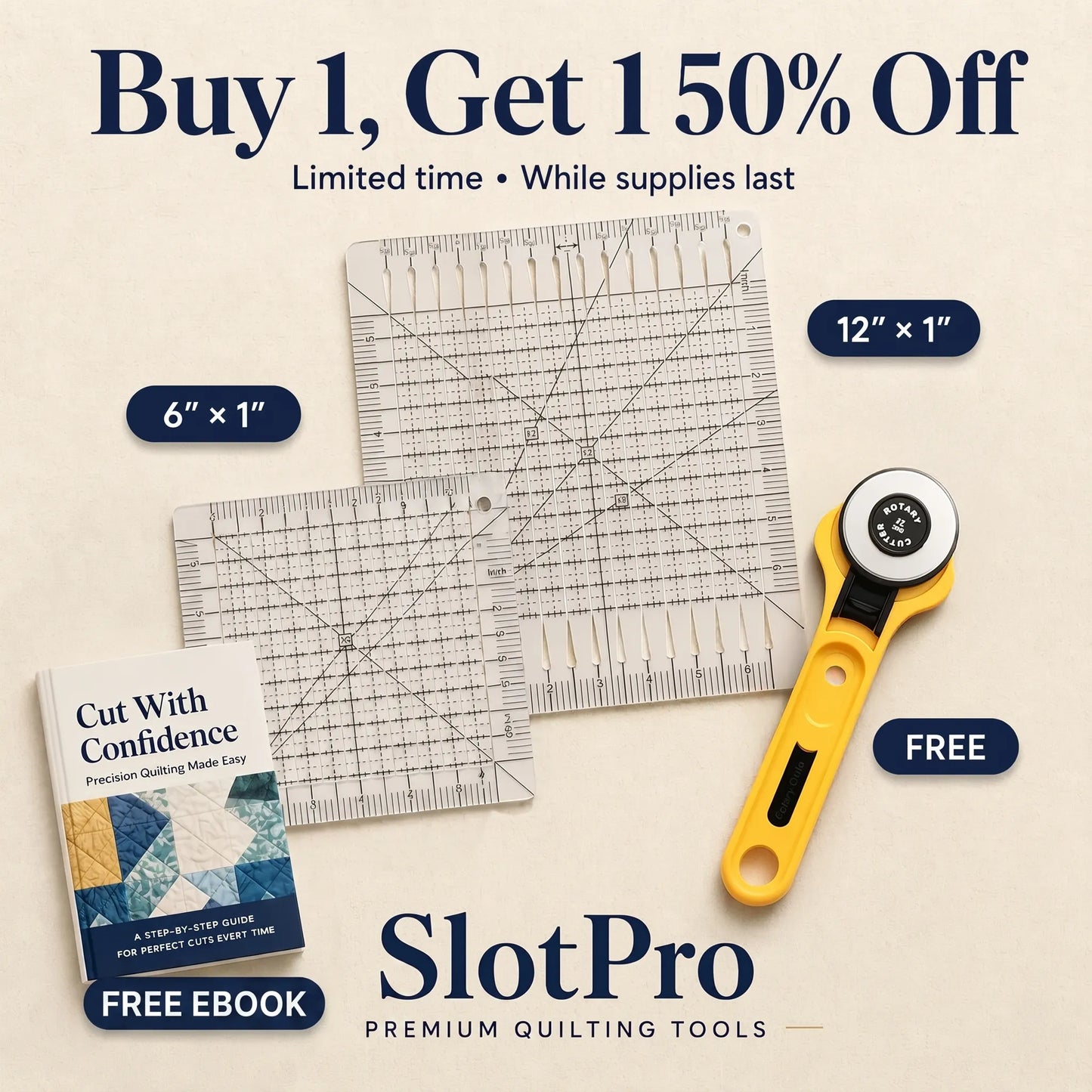 SlotPro™ Precision Quilting Ruler